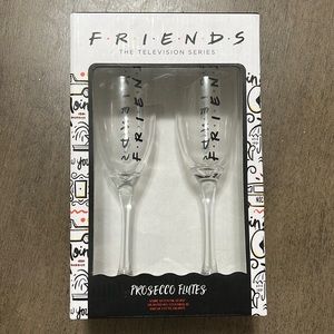 Prosecco Flutes - FRIENDS themed